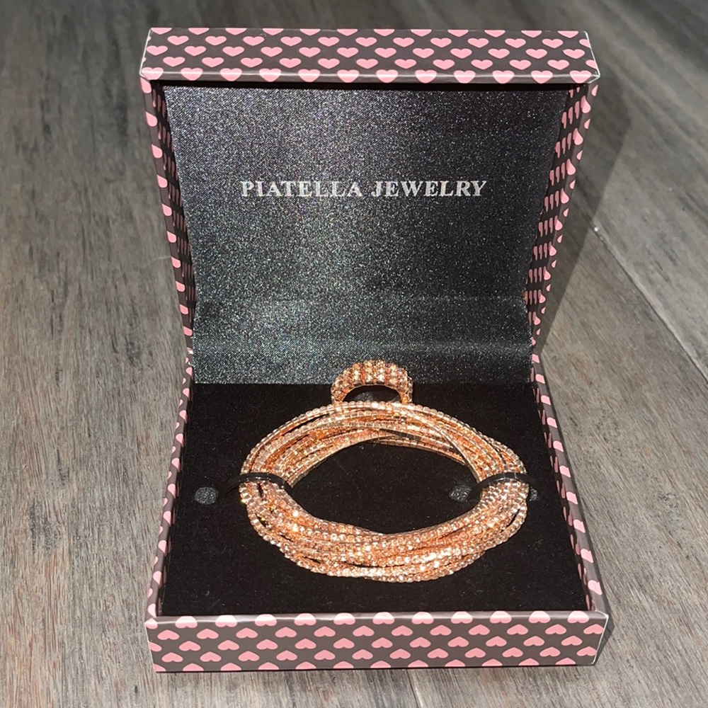 Rose gold jewelry set